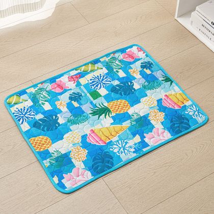 Tropical print, blue